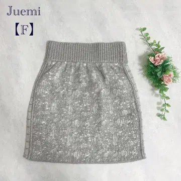 [쥬에미/Juemi] 니트 미니 스커트 속기모 타이트 스커트 올 패턴 F