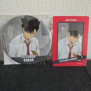 검은 꼬리 캔뱃지 경질 카드 케이스 클리어 카드