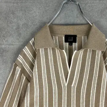 이탈리아제 dunhill 던힐 스트라이프 린넨 스키퍼 셔츠