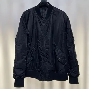 GU 히트패디드 MA-1 블루종 블랙 자켓