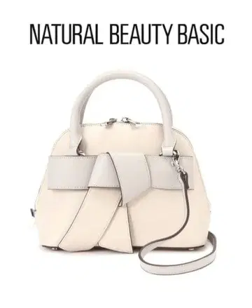 NATURAL BEAUTY BASIC 보우 리본 미니 보스턴 숄더