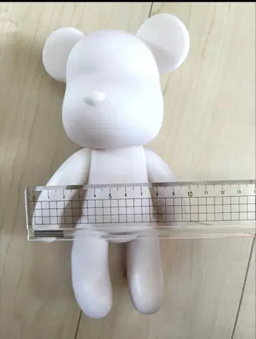 화이트 유체 베어 아트 페인트 3개 세트 약 22.5cm