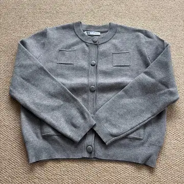 ZARA 플레인 니트 자켓 그레이 인기 상품