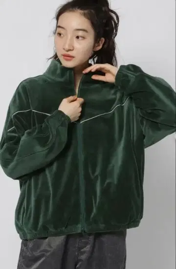 니코앤드 벨로아 지퍼 여성용 롱 사이즈 그린