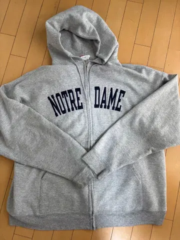 90s Champion NOTRE DAME 집업 후드티 XL