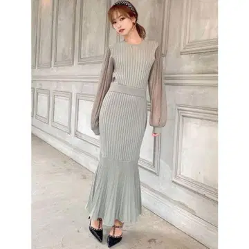 리젝시 롱 니트 원피스