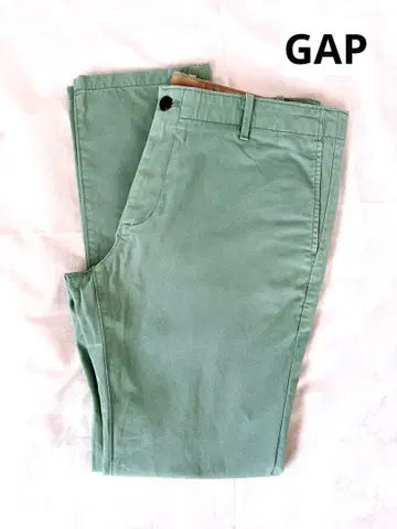 [ GAP ] 남성용 LIVED-IN SKINNY 팬츠 민트 그린