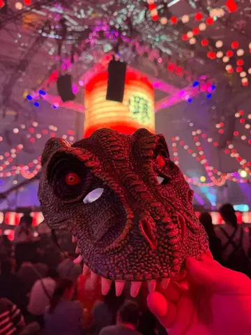 춤추는 할로윈 나이트 의상 공룡 가면 댄서용 증정품 포함