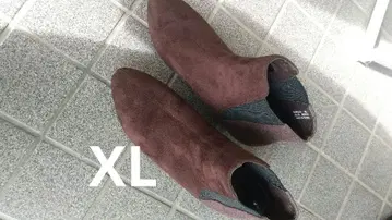 브라운 사이드 스웨이드 부츠