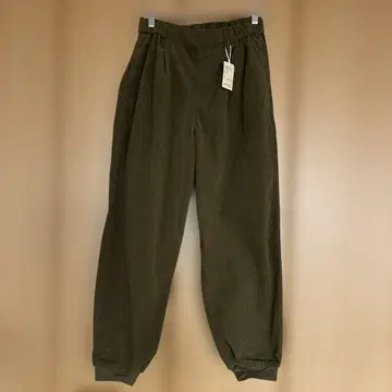 studio CLIP 올리브 그린 코듀로이 조거 팬츠