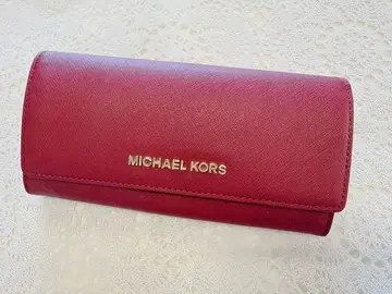 MICHAEL KORS 버건디 장지갑