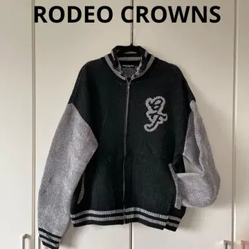 집 니트 바시티 자켓