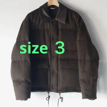 auralee BABY CAMEL FLANNEL DOWN BLOUSON