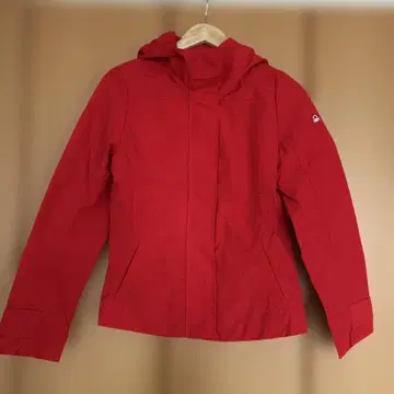 BENETTON 여성용 레드 후드 부착 자켓