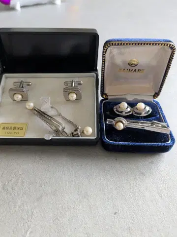 DAIMADU 커프스 단추 넥타이핀 세트 2개 세트