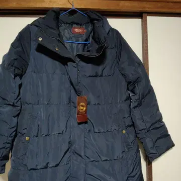 네이비 후드 부착 다운 자켓 택 포함 11AR 여성용