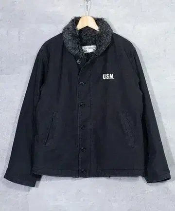 레어 NAVY DEPARTMENT N1 덱 자켓 블랙 사이즈 40