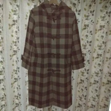 MilaOwen 더플 코트 집업 깅엄 체크 MilaOwen