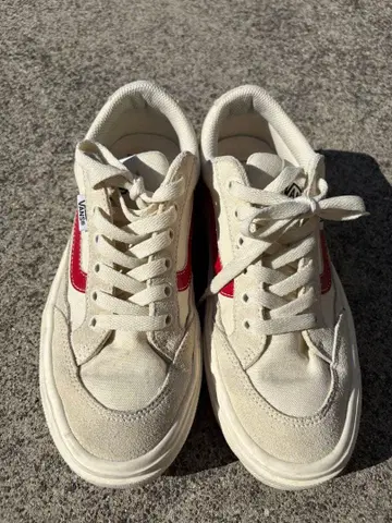 Vans 파르켄 아이보리/레드 스니커즈