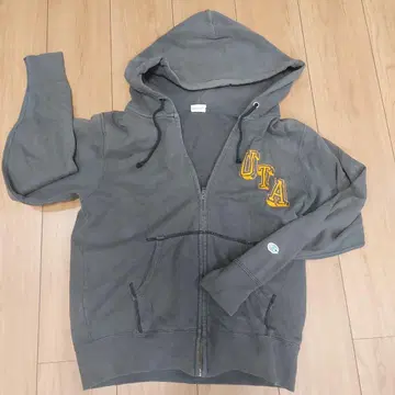 Gampion 그레이 풀 지퍼 후드티 M