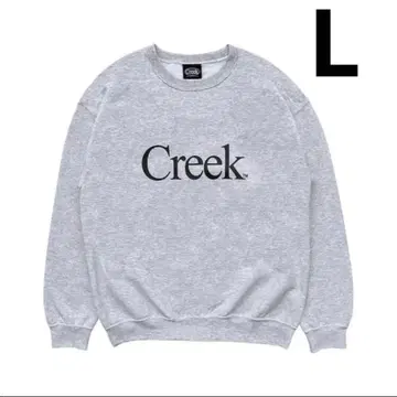 Creek Angler's Device 로고 스웨트 L 그레이