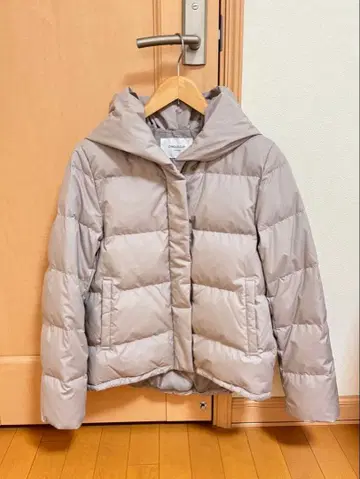 OPAQUE.CLIP 뮬러 다운 숏코트 베이지 M