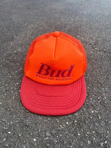 90s Budweiser 로고 캡 y2k 구제 의류 used