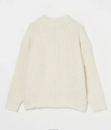 쓰리닷츠 벌키 니트 화이트 프리 사이즈