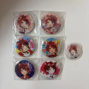 리이누군.스토푸리 캔 배지 7개 세트