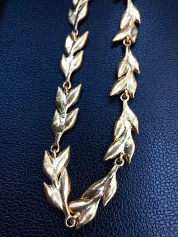 빈티지 골드 리프 목걸이