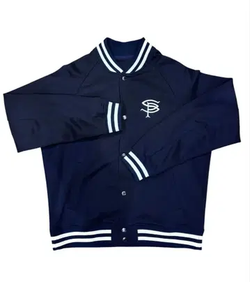 SOPHNET. 네이비 바시티 자켓 L