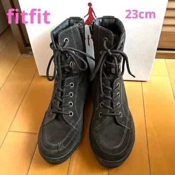 새상품급 fitfit 핏핏 레이스업 부츠 23 차콜 그레이