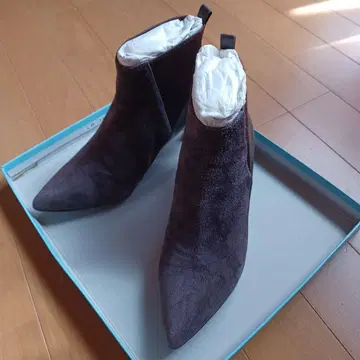 YOSHITO 다크 브라운 숏부츠 스틸레토