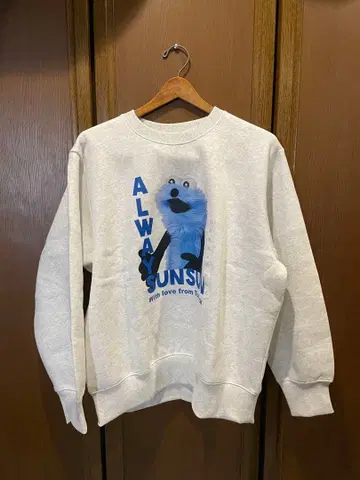 GU 퍼펫 선선 XL 그레이 맨투맨 퍼펫선선