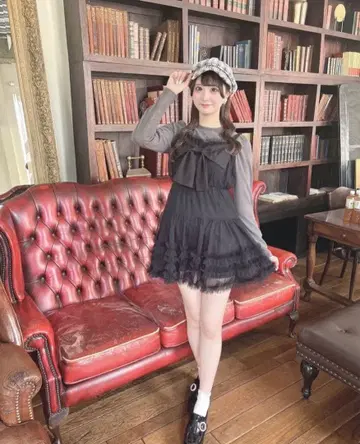 evelyn 리본 튤 셋업 OP