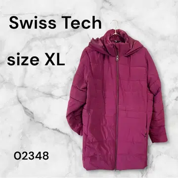 [ 새상품급 ] Swiss Tech 후드 부착 다운 자켓 XL