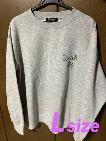 미사용 새상품 트레이닝복 맨투맨 그레이 L 속기모 여성용 상의