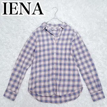 새상품급 IENA 이에나 체크 셔츠 일본제 프리 사이즈 면 100%
