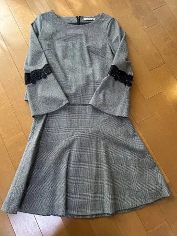 체크 무늬 셋업