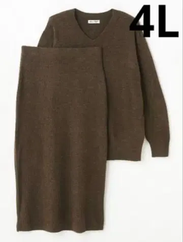 여성용 니트 풀오버+스커트 세트 (Hina) 시마무라 새상품