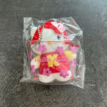 헬로키티 레트로 봉제 인형 키링 귀중품
