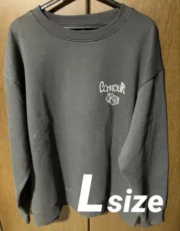 미사용 새상품 트레이닝복 맨투맨 그레이 L 속기모 여성용 상의