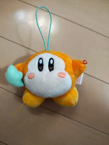 커비 봉제 인형 스트랩 오렌지