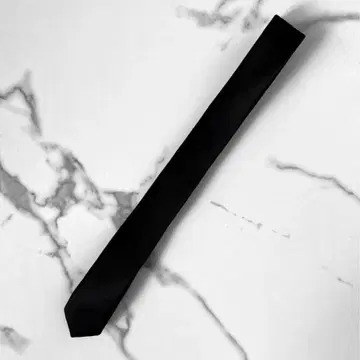PANERO 블랙 넥타이 실크 100%