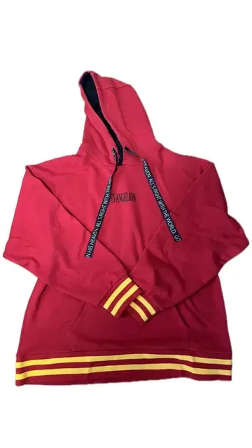 EVANGELION 빨간색 후드티 L 사이즈