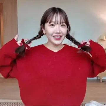 키리마루 착용 zozo town 구매 레드 니트 크리스마스 데이트