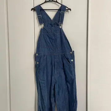 데님 블루 M 사이즈 오버롤