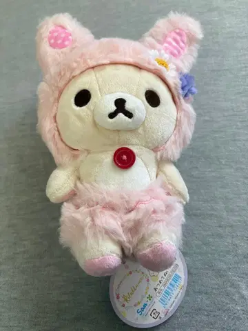택 포함 새상품 코리락쿠마 봉제 인형 꽃밭의 작은 아기토끼 테마