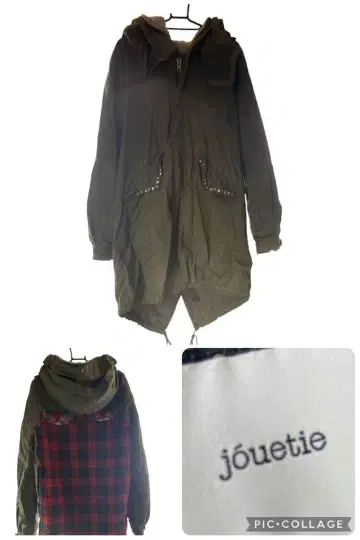 jouetie 후드 부착 모즈 코트