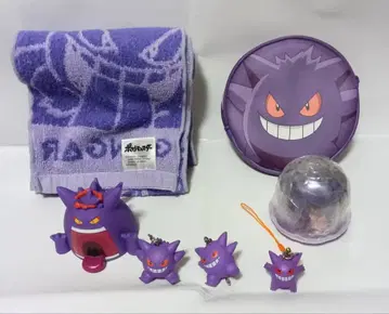 미사용품 포켓몬 겐가 머플러 타월 파우치 피규어 세트